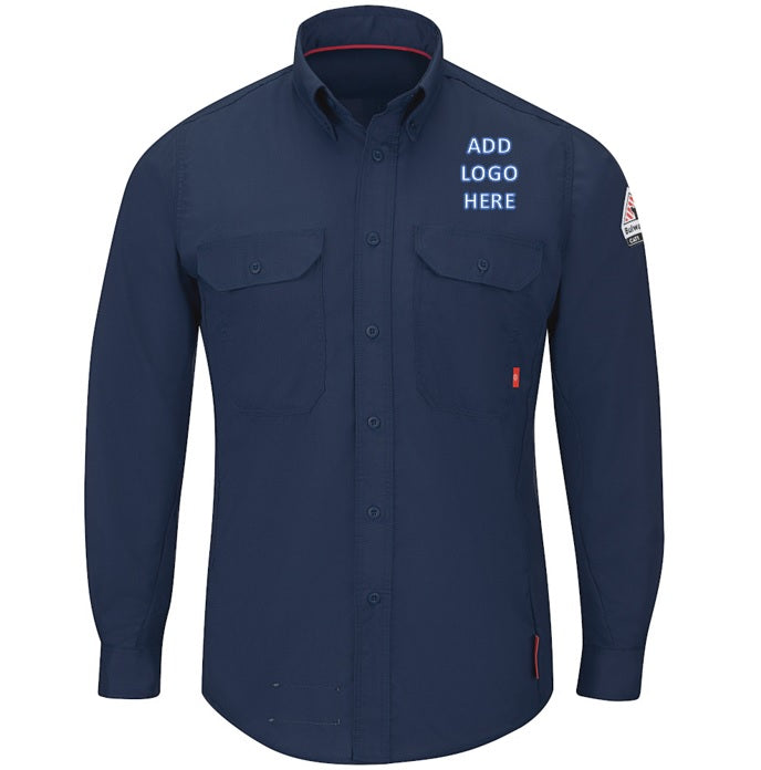 Bulwark [QS26] iQ Series Men's Midweight Comfort Woven Shirt. Live Chat for Bulk Discounts.