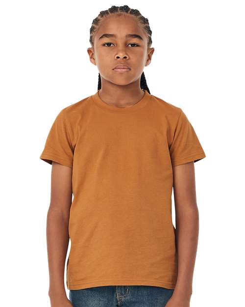 BELLA + CANVAS Youth Jersey Tee 3001Y - Toast