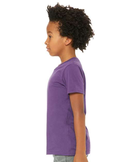 BELLA + CANVAS Youth Jersey Tee 3001Y - Royal Purple