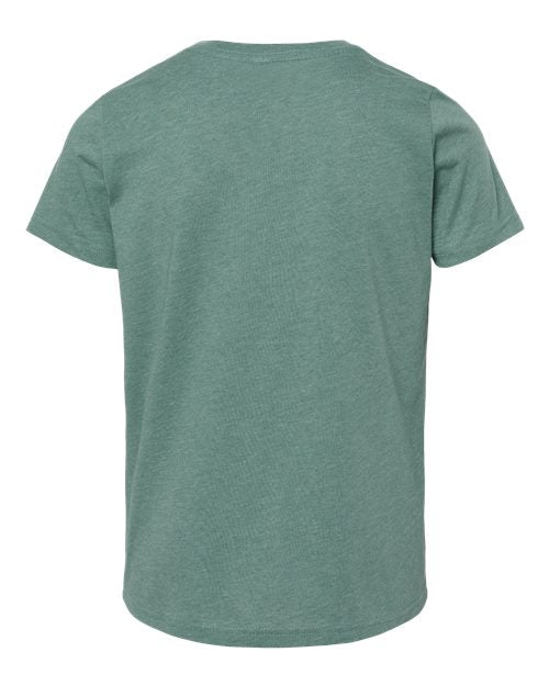 BELLA + CANVAS Youth CVC Jersey Tee 3001YCVC - Heather Dusty Blue