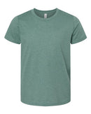 BELLA + CANVAS Youth CVC Jersey Tee 3001YCVC - Heather Dusty Blue