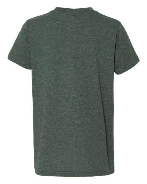 BELLA + CANVAS Youth CVC Jersey Tee 3001YCVC - Heather Forest