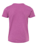 BELLA + CANVAS Youth CVC Jersey Tee 3001YCVC - Heather Magenta