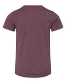 BELLA + CANVAS Youth CVC Jersey Tee 3001YCVC - Heather Maroon