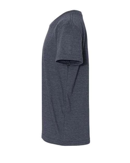 BELLA + CANVAS Youth CVC Jersey Tee 3001YCVC - Heather Navy