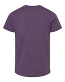 BELLA + CANVAS Youth CVC Jersey Tee 3001YCVC - Heather Team Purple