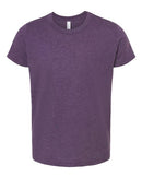BELLA + CANVAS Youth CVC Jersey Tee 3001YCVC - Heather Team Purple