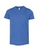 BELLA + CANVAS Youth CVC Jersey Tee 3001YCVC - Heather True Royal
