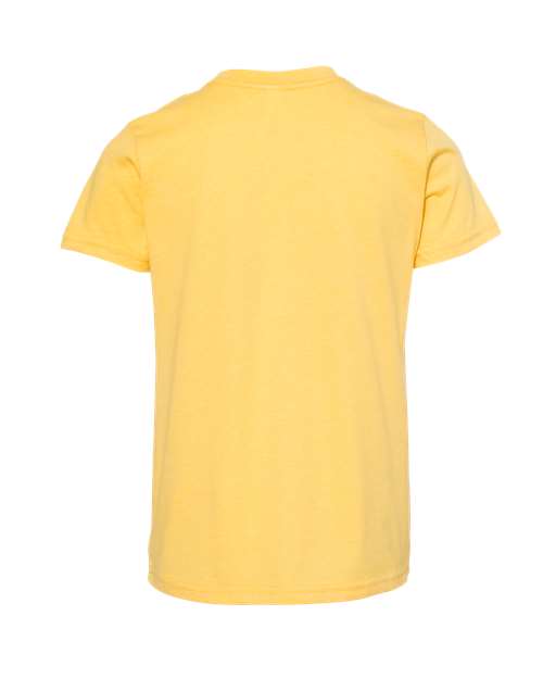 BELLA + CANVAS Youth CVC Jersey Tee 3001YCVC - Heather Yellow Gold