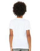 BELLA + CANVAS Youth CVC Jersey Tee 3001YCVC - Solid White Blend