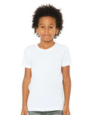 BELLA + CANVAS Youth CVC Jersey Tee 3001YCVC - Solid White Blend