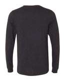 BELLA + CANVAS Heather CVC Long Sleeve Tee 3501CVC - Black Heather