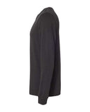 BELLA + CANVAS Heather CVC Long Sleeve Tee 3501CVC - Black Heather