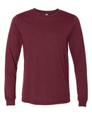 BELLA + CANVAS Heather CVC Long Sleeve Tee 3501CVC - Heather Cardinal