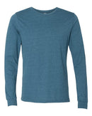 BELLA + CANVAS Heather CVC Long Sleeve Tee 3501CVC - Heather Deep Teal