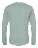 BELLA + CANVAS Heather CVC Long Sleeve Tee 3501CVC - Heather Dusty Blue