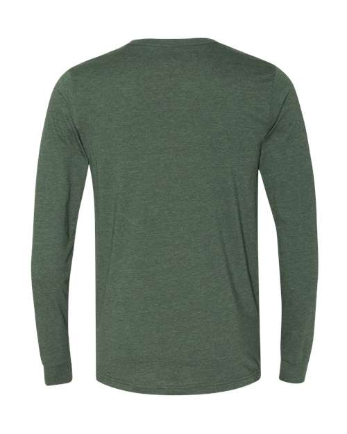 BELLA + CANVAS Heather CVC Long Sleeve Tee 3501CVC - Heather Forest