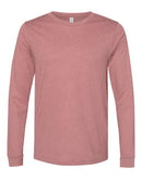 BELLA + CANVAS Heather CVC Long Sleeve Tee 3501CVC - Heather Mauve