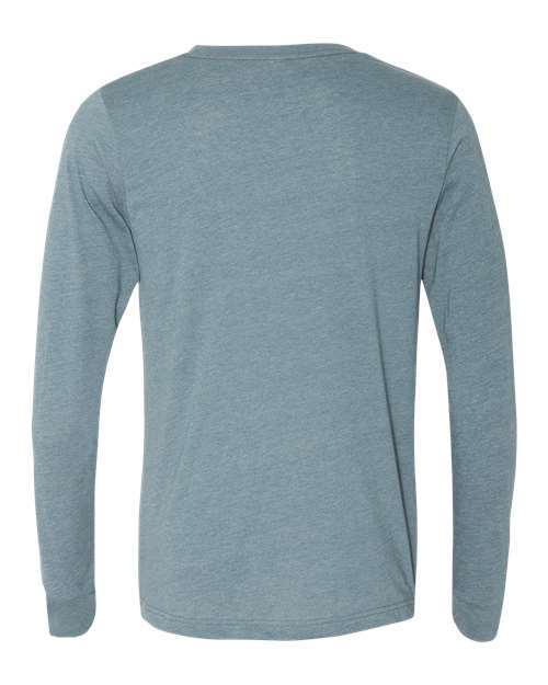 BELLA + CANVAS Heather CVC Long Sleeve Tee 3501CVC - Heather Slate
