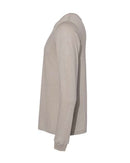 BELLA + CANVAS Heather CVC Long Sleeve Tee 3501CVC - Heather Stone