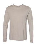 BELLA + CANVAS Heather CVC Long Sleeve Tee 3501CVC - Heather Stone