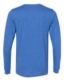 BELLA + CANVAS Heather CVC Long Sleeve Tee 3501CVC - Heather True Royal