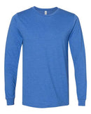 BELLA + CANVAS Heather CVC Long Sleeve Tee 3501CVC - Heather True Royal