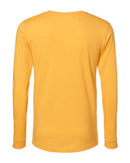 BELLA + CANVAS Heather CVC Long Sleeve Tee 3501CVC - Heather Yellow Gold