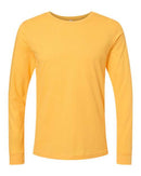 BELLA + CANVAS Heather CVC Long Sleeve Tee 3501CVC - Heather Yellow Gold