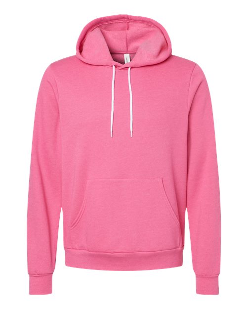 BELLA + CANVAS Sponge Fleece Hoodie 3719 - Heather Charity Pink