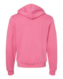 BELLA + CANVAS Sponge Fleece Full-Zip Hoodie 3739 - Heather Charity Pink