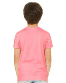BELLA + CANVAS Youth CVC Jersey Tee 3001YCVC - Neon Pink