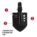 Rothco 8-in-1 Multi-Tool Survival Shovel / Portable Camping Entrenching Tool - Stainless Steel. Item