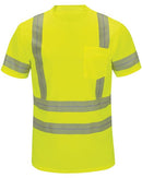 Red Kap High Visibility Short Sleeve T-Shirt - Tall Sizes SVY4T