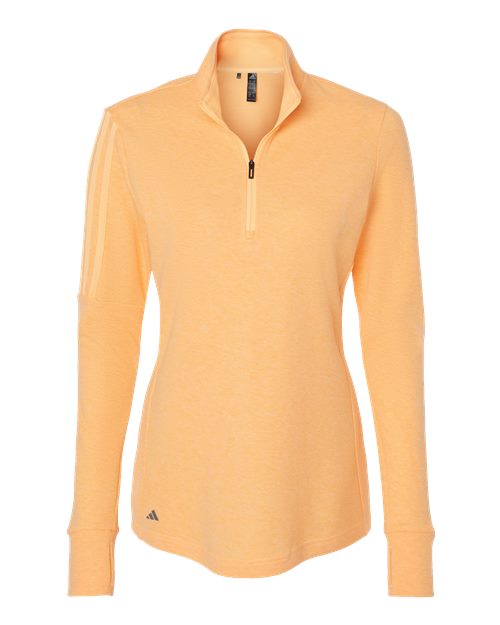 Adidas Women's 3-Stripes Quarter-Zip Sweater A555