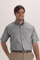 Edwards Easy Care Oxford Short Sleeve Mens Shirt [