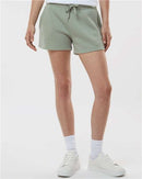 Independent Trading Co. Women’s Lightweight California Wave Wash Fleece Shorts PRM20SRT