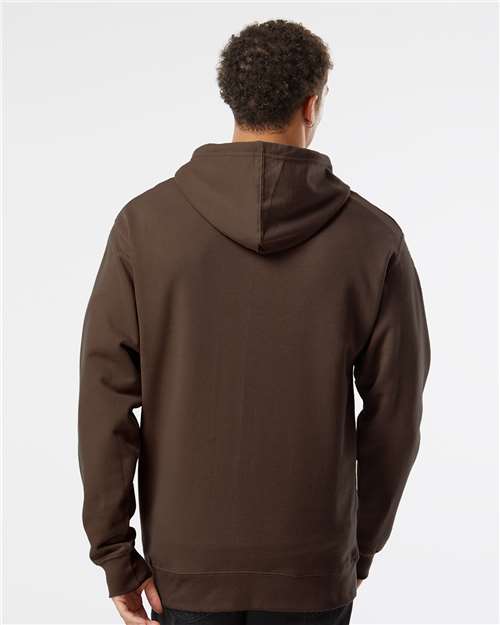 Independent Trading Co. Midweight Hooded Sweatshirt SS4500 - Brown