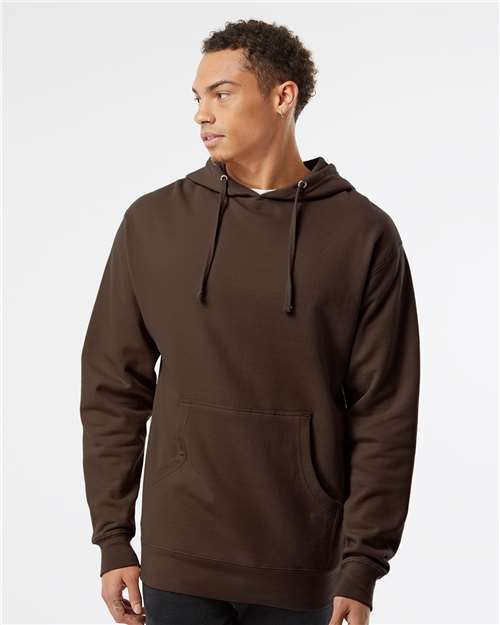 Independent Trading Co. Midweight Hooded Sweatshirt SS4500 - Brown