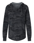 Independent Trading Co. Women’s Lightweight California Wave Wash Hooded Sweatshirt PRM2500