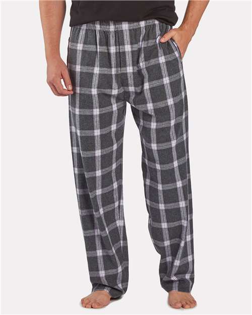 Boxercraft Harley Flannel Pants BM6624 - Charcoal Lavender Tomboy Plaid