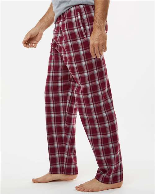 Boxercraft Harley Flannel Pants BM6624 - Heritage Maroon Plaid