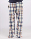 Boxercraft Harley Flannel Pants BM6624 - Natural Indigo Plaid