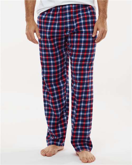 Boxercraft Harley Flannel Pants BM6624 - Red Blue Plaid