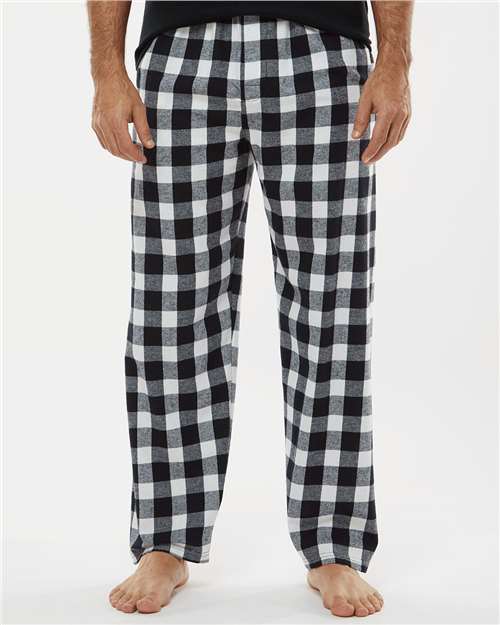 Boxercraft Harley Flannel Pants BM6624 - Black/ White Buffalo Plaid