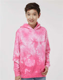 Independent Trading Co. Youth Midweight Tie-Dyed Hooded Sweatshirt PRM1500TD