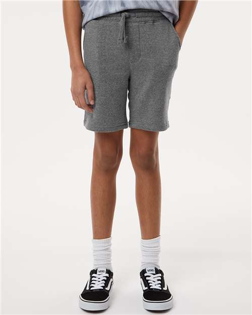 Independent Trading Co. Youth Lightweight Special Blend Fleece Shorts PRM16SRT