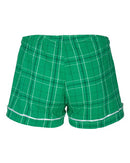 Boxercraft Women's Flannel Shorts BW6501 - Kelly Field Day Plaid