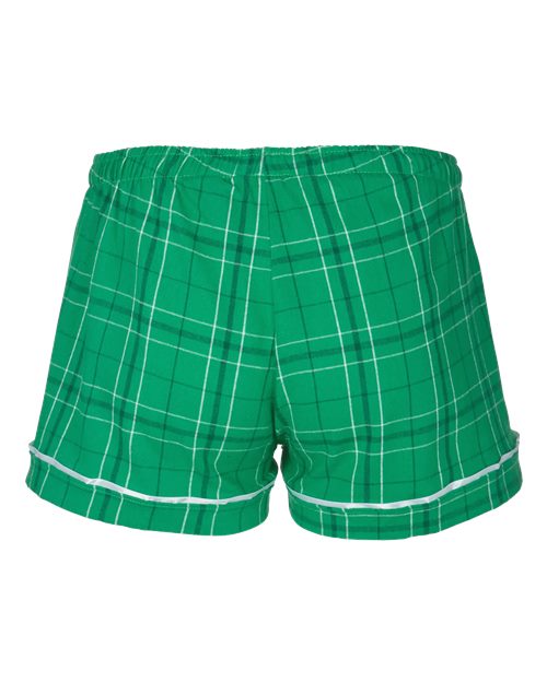 Boxercraft Women's Flannel Shorts BW6501 - Kelly Field Day Plaid