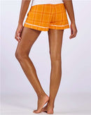 Boxercraft Women's Flannel Shorts BW6501 - Orange Field Day Plaid